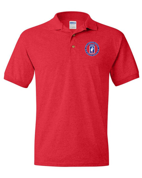 173rd Airborne Brigade Embroidered Cotton Polo-Proudly