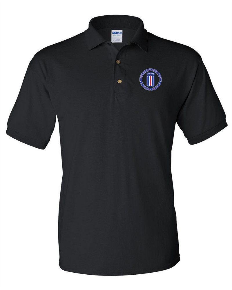 193rd Infantry Brigade (Airborne) Embroidered Cotton Polo Shirt