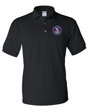  327th Infantry Regiment Embroidered Cotton Polo Shirt-Proud