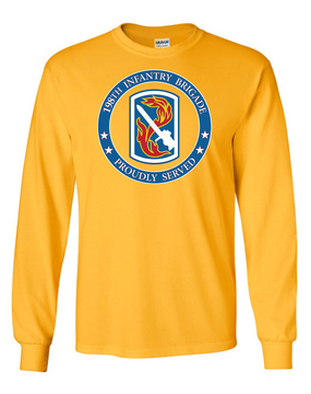  198th Light Infantry Brigade Long-Sleeve Cotton T-Shirt-Proud-(FF)