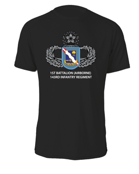 1st Battalion (Airborne) 143rd Infantry Regiment Cotton T-Shirt  (FF)