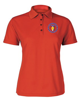 Ladies Southern European Task Force SETAF  Embroidered Moisture Wick Polo Shirt-Proud