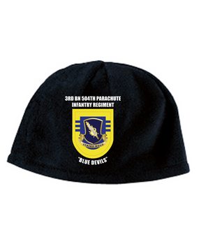 3- 504th Crest Flash Premium Embroidered Fleece Beanie