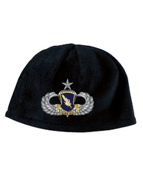 504th Senior Wings Premium Embroidered Fleece Beanie