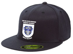 2-325th Crest Flash Embroidered Flexdfit Baseball Cap