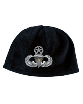 Master Wings w/ Combat Jump Embroidered Fleece Beanie