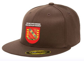 4-319th Crest Flash Embroidered Flexdfit Baseball Cap