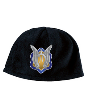 1-17th Cav Crest Embroidered Fleece Beanie