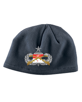 1-17th Cav Senior Embroidered Fleece Beanie