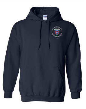 82nd Airborne Division "Once a Paratrooper"  Embroidered Hooded Sweatshirt