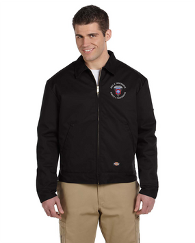 82nd Airborne Division "Once a Paratrooper" Embroidered Dickies 8 oz. Lined Eisenhower Jacket