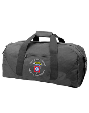 82nd Airborne "Once a Paratrooper-Ranger" Embroidered Duffel Bag