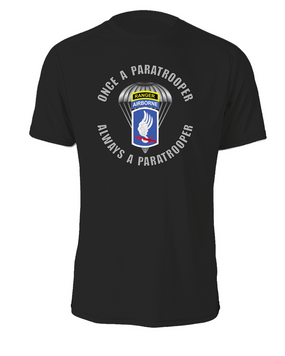 173rd Airborne "Once a Paratrooper-Ranger"  Cotton T-Shirt 