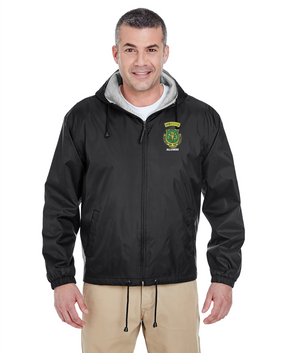 PR ROTC Embroidered Fleece-Lined Hooded Jacket 