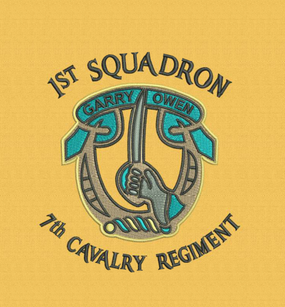 1st Squadron 7th Cavalry Regiment Embroidered Moisture Wick Shirt