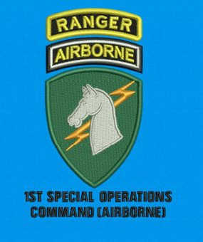 1st Special Operations Command-Ranger- (V)  Embroidered Cotton Polo Shirt