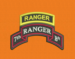 7th Ranger Battalion Embroidered Moisture Wick Polo