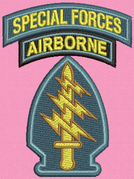 Special Forces Custom (HALO) Embroidered Hooded Sweatshirt with Zipper