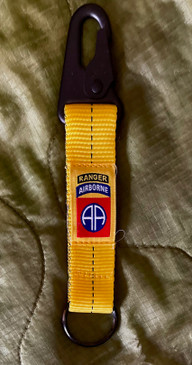 82nd  Airborne Division (Ranger) USA made Static Line Key Chain