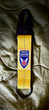11th Airborne "Arctic" USA made Static Line Key Chain