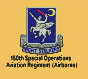 160th Special Operations Aviation Regiment (Airborne) Embroidered Moisture Wick Polo