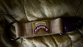 3/75 Ranger Battalion w/ Tab USA made Static Line Key Chain