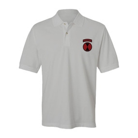 7th Infantry Division "Light Fighters" Embroidered Cotton Polo Shirt