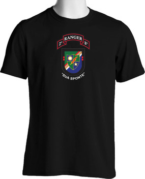 2-75th Ranger Battalion "New Flash" (Chest) Cotton Shirt