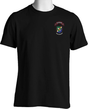 1-75 Ranger Battalion "New Flash" & "New Scroll"   (Pocket)  Cotton Shirt