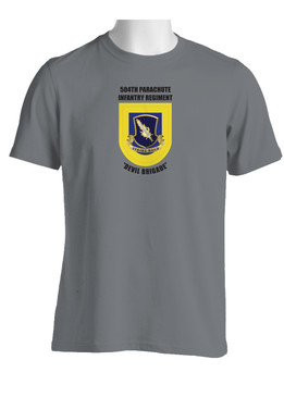504th Parachute Infantry Regiment "Crest & Flash" (Chest) Moisture Wick