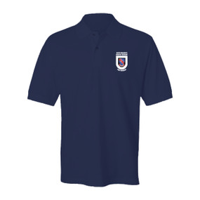 508th Parachute Infantry Regiment  "Crest & Flash"  Embroidered Cotton Polo Shirt