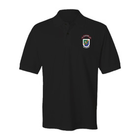 75th Ranger Regiment  "Old Flash" Embroidered Cotton Polo Shirt