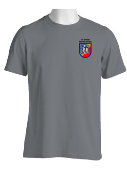 1-82nd Aviation "Crest & Flash" (Pocket)  Moisture Wick Shirt
