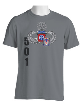 82nd w/ 501st Geronimo Crest Moisture Wick Shirt