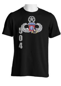 82nd w/504th Crest Cotton Shirt