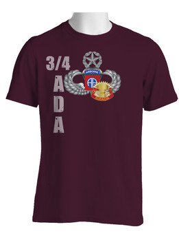 82nd w/ 3-4 ADA Crest Cotton Shirt