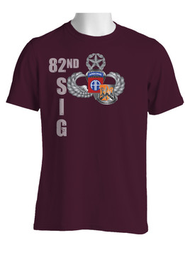 82nd w/ 82nd Signal Crest Cotton Shirt