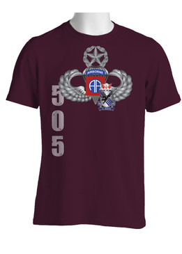 82nd w/ 505th PIR Crest Cotton Shirt