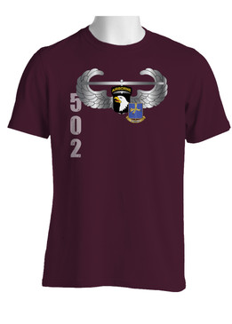 101st w/ 502nd Parachute Infantry Regiment Crest Cotton Shirt
