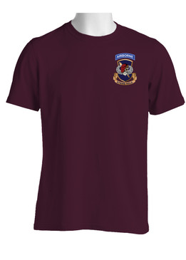 504th Parachute Infantry Regiment  Crest "Skull & Beret"  Cotton Shirt