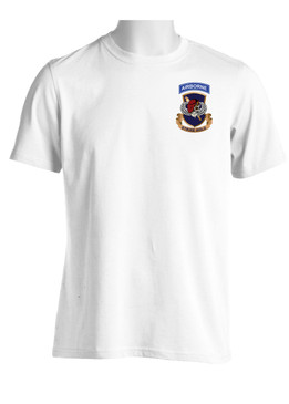504th PIR Parachute Infantry Regiment "Skull & Beret" (Pocket) Moisture Wick Shirt