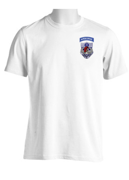 325th Airborne Infantry Regiment "Skull & Beret" (Pocket) Moisture Wick Shirt