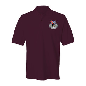 327th Infantry Regiment Embroidered Cotton Polo Shirt (1)