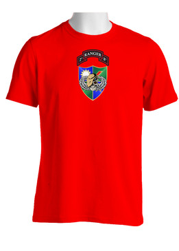 2-75 Ranger Battalion DUI-Tan Beret (Chest)  Cotton Shirt