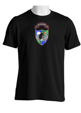 3-75th Ranger Battalion DUI - Black Beret  (Chest) Cotton Shirt