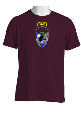 1-75 Ranger Battalion DUI-Black Beret  w/ Ranger Tab (Chest)  Cotton Shirt
