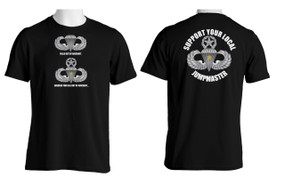 Support Your Local Jumpmaster (Master Wings w/ CJ) Cotton T-Shirt