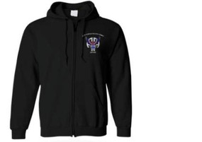 325th Airborne Infantry Regiment Embroidered Hooded Sweatshirt with Zipper