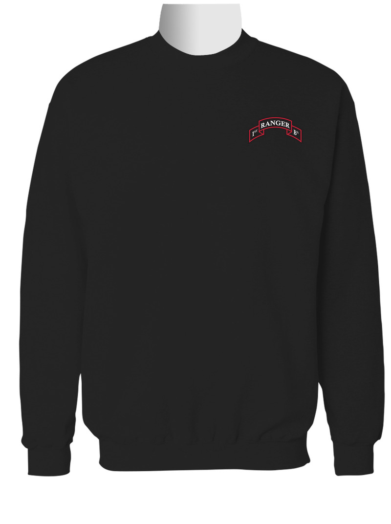 1-75th Ranger Battalion Embroidered Sweatshirt