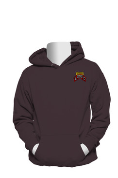 2/75th Ranger Battalion Original Scroll w/ Ranger Tab Embroidered Hooded Sweatshirt